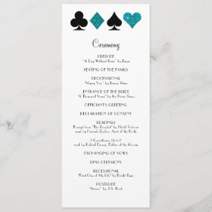 Programa do casamento do brilho da cerceta de Las