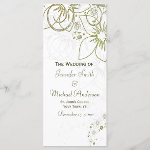 Programa do casamento para o casamento simples