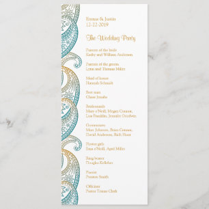 Programa Dourado Casamento com Paisley