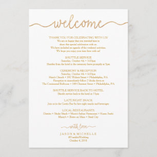 Programa Dourado Casamento de Script - Boas-vindas