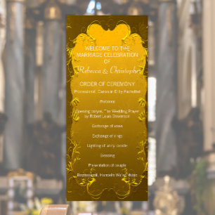 Programa Dourado Casamento Elegante