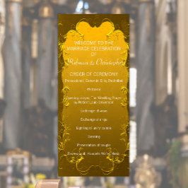 Programa Dourado Casamento Elegante