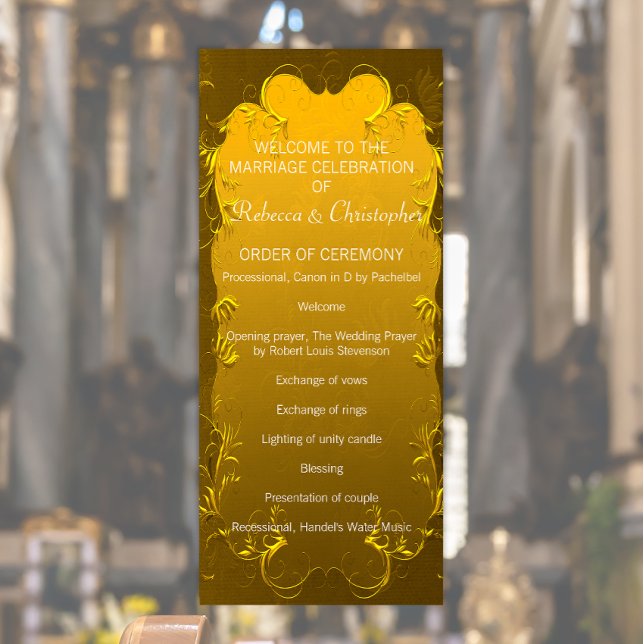 Programa Dourado Casamento Elegante (Criador carregado)