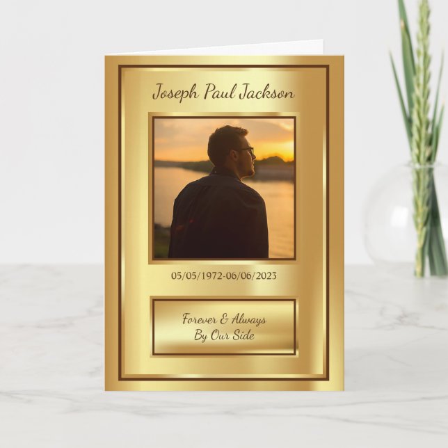 Programa Dourado Obituário Funeral Dobrado (Frente)