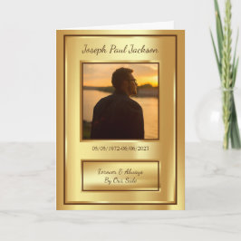 Programa Dourado Obituário Funeral Dobrado