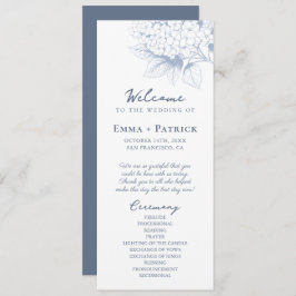 Programa Dusty Blue Hydrangea Floral Weding