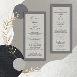 programa e menu de casamento de cinza mínima<br><div class="desc">Bem-vindos ao nosso na moda e ao nosso programa e menu de casamento de cinzas mínimos. Abraçando a simplicidade com um toque de sofisticação, nosso menu oferece uma seleção curada de pratos deliciosos para deleitar seu paladar. Em conjunto com o nosso programa simples, mas elegante, a nossa celebração promete ser...</div>