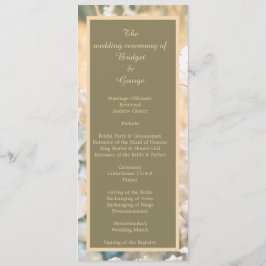 Programa e menu de casamento do Pastel Wildflower