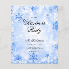 Programa e Menu de Convite para Feriado de inverno