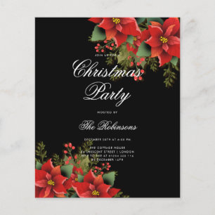 Programa e Menu de Convite para Férias de Natal da