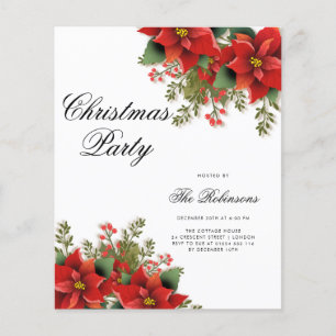 Programa e Menu de Convite para Férias de Natal da