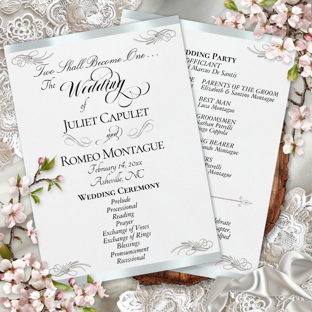 Programa Elegant Script - Pérola Branca/Casamento Prata (Criador carregado)