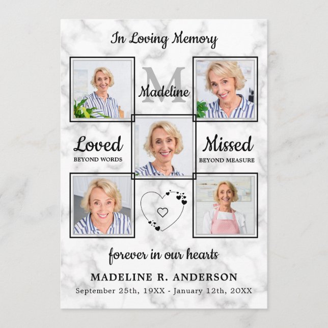 Programa Elegante 5 Fotografia Ordem De Serviço Funeral Mem (Frente)