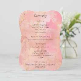 Programa Elegante Blush e Casamento Dourado