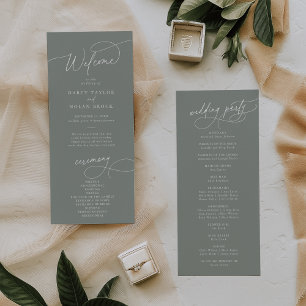 Programa Elegante Charm Flat Dark Sage Weding