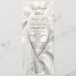 Programa Elegante de Casamento com Creme Branco