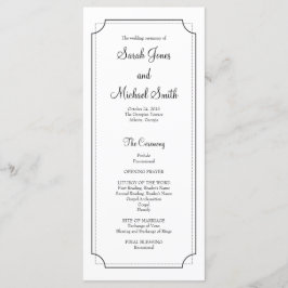 Programa Elegante de Casamento de Quadros