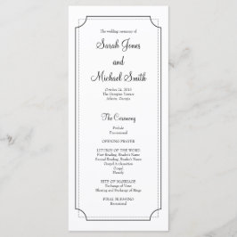 Programa Elegante de Casamento de Quadros