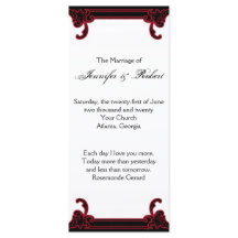 Programa Elegante de Casamento de Quadros Góticos