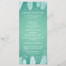 Programa Elegante de Cerimônia de Casamentos no in