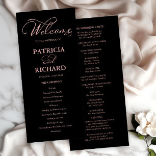 Programa Elegante de Cerimônia de Ordem de Serviço