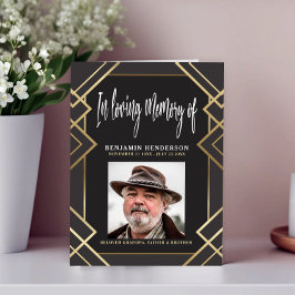 Programa Elegante Foto No Loving Memory Funeral Program