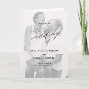 Programa Elegante Fotografia de Caligrafia Casamento Modern