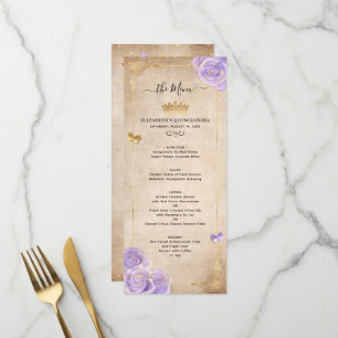 Programa Elegante Light Purple e Dourado Rosas Men