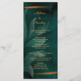 programa emerald green moderno e folhas