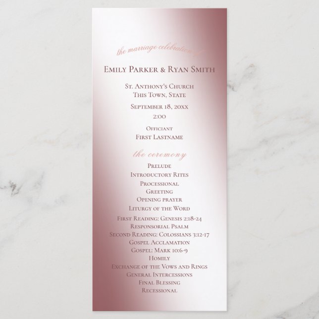 Programa Encantado de Casamento do Castelo de Leit (Frente)