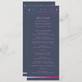 Programa Espaço Astronômico da Lua Solar Roxo Místico Azul