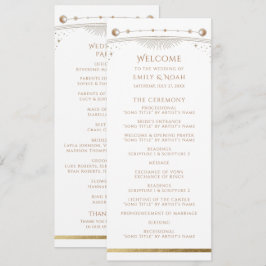 Programa Espaço Místico Branco Dourado de Astronomia da Lua