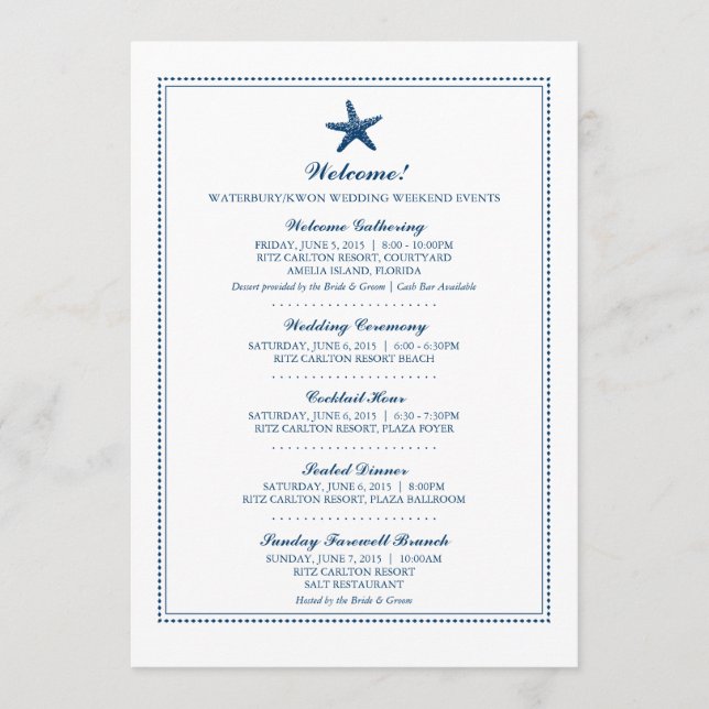 Programa Estrela-do-Mar Graciosa | Casamento (Frente)