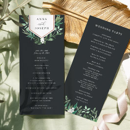 Programa Estufa | Aquarela Botânica Cerimônia de Casamento