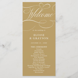 Programa Eterno de caligrafia moderna e casamento branco