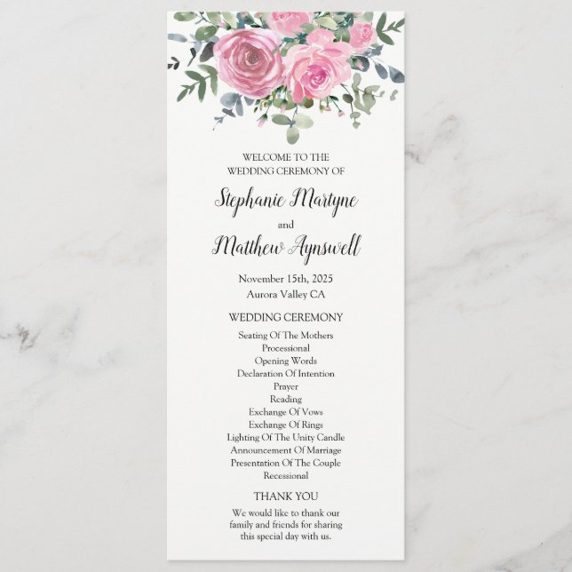 Programa Eucalipto Floral Cinza-Rosa Botânico (Frente)