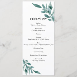 Programa Eucalyptus Greenery Frame Verde Azul Preto