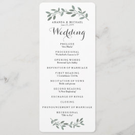 Programa Eucalyptus Wedding Elegante