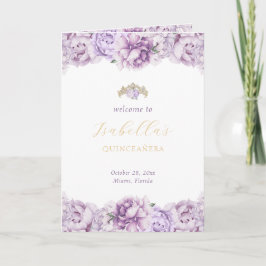 Programa Evento Dourado de Quinceanera Princesa Padrinos