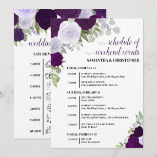 Programa Eventos e Cronograma de Casamento das Rosas Boho R