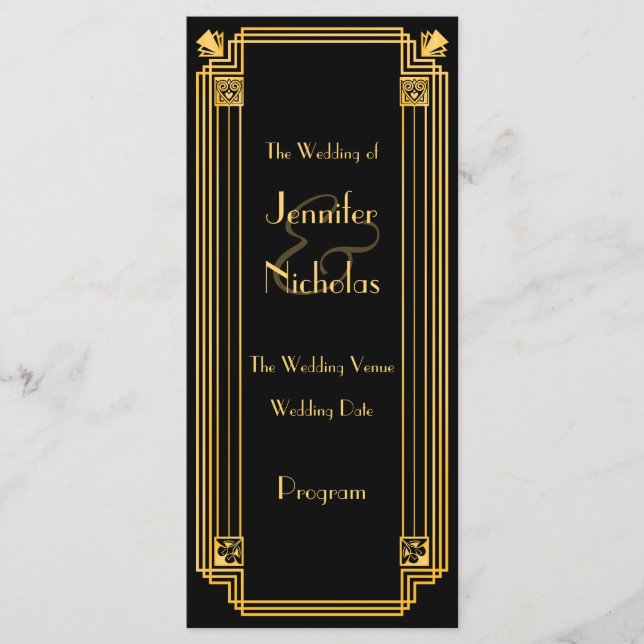 Programa Excelente 1920 Arte Deco Inspirou Progr. (Frente)