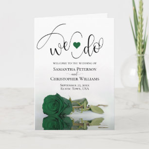 Programa Fazemos Casamento Elegante de Emerald Green Rosa