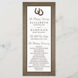 Programa Ferradura Russa Do País No Casamento Burlap