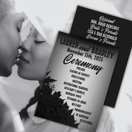 Programa Filme Noir Wedding da década de 1940