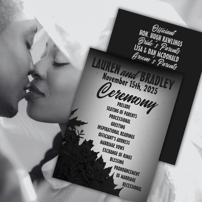 Programa Filme Noir Wedding da década de 1940 (Criador carregado)