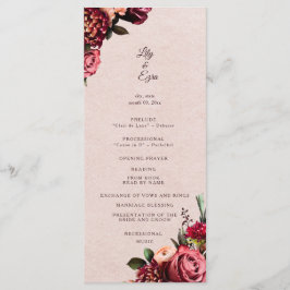 Programa Flat Burgundy e Blush