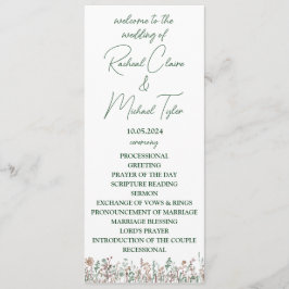 Programa Flat de Casamento Flor