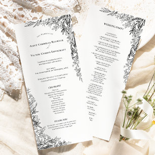 Programa Flat de Casamento Verde Branco e Negro