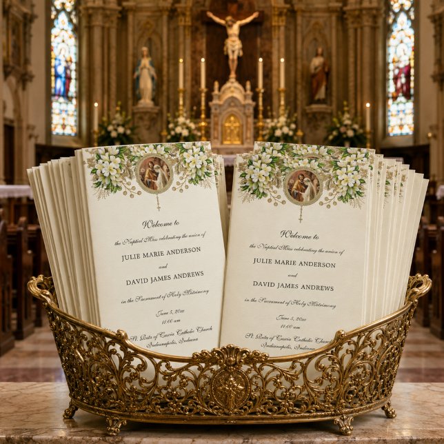 Programa Floral de Casamento Católico (Criador carregado)