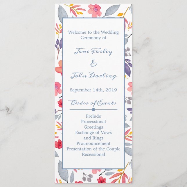 Programa Floral Dusty Blue (Frente)